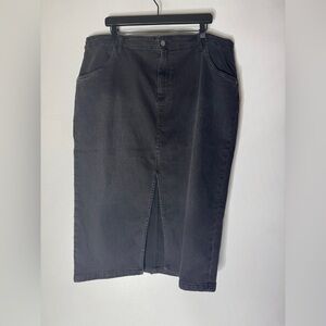 wash lab denim skirt Black Size 34 Middle‎ Slit